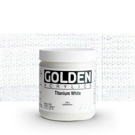 Golden Heavy Body Acrylic Paint 236ml Titanium White Jacksons