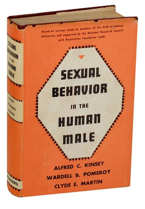 Sexual Behavior In The Human Male By Kinsey Alfred C Wardell B Pomeroy And Clyde E Martin