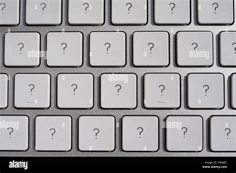 A Keyboard With Only Question Mark Keys Stock Photo Alamy