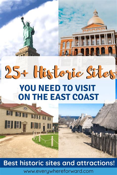 Explore The Top Historic Sites And Attractions On The East Coast Of The