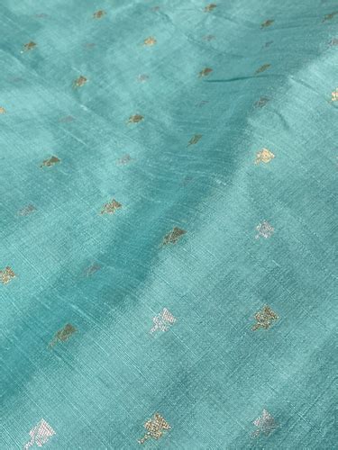 Raw Silk Kadwa Banarasi Handloom Fabric Length Sujatam