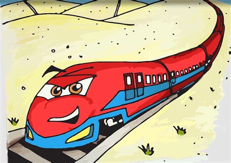 Draw a FAST Cartoon Train - Animated Trains for Kids | Train cartoon, Cartoon, Cartoon toys