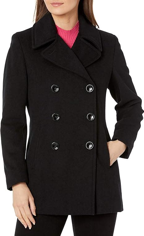 Calvin Klein Womens Double Breasted Classic Peacoat Uk