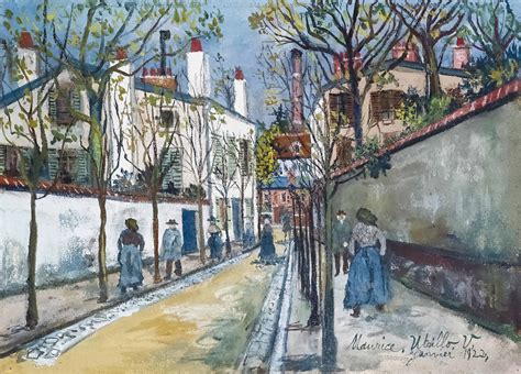 Maurice Utrillo 1883 1955 Rue à Montmartre Christies