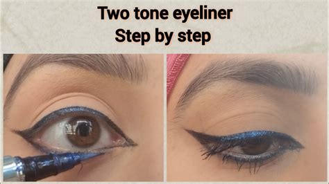 Blue Glitter Eyeliner Tutorial Step By Step Be Verstyle Youtube