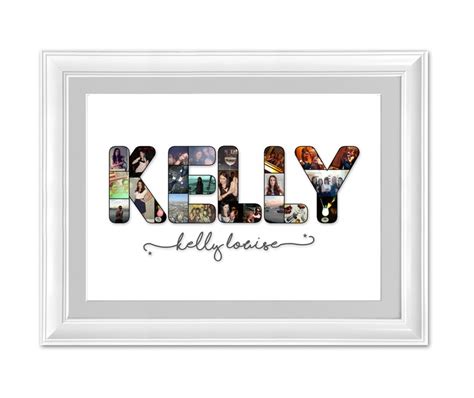 Custom Name Photo Collage Magical Collages Etsy Uk