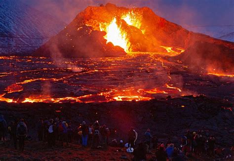 Iceland Volcano Eruption Live Stream Shows Fagradalsfjall Spewing Lava