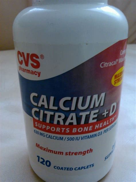 Vitamin d promotes calcium absorption in the gut and maintains adequate serum calcium and phosphate concentrations to enable normal bone in foods and dietary supplements, vitamin d has two main forms, d2 (ergocalciferol) and d3 (cholecalciferol), that differ chemically only in their. CVS Calcium Citrate D Supports Bone Health Maximum ...