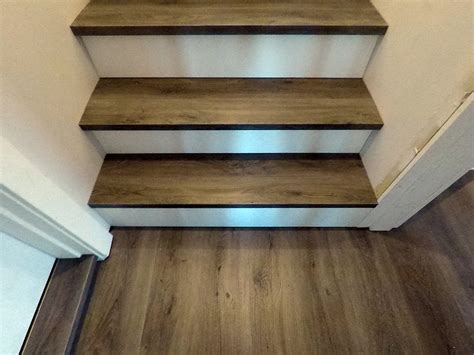 Stair nosing adds beauty to your home while absorbing much of the staircase traffic. Luxury Vinyl Planks On Stairs - Holiday Hours