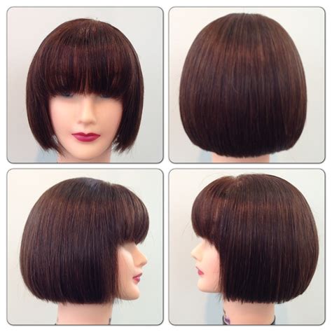 Square One Length One Length Haircuts Aveda Square Cut Short Hair