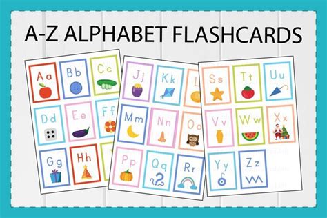 26 Alphabet English Flashcards The Letters A4 Size 1013690