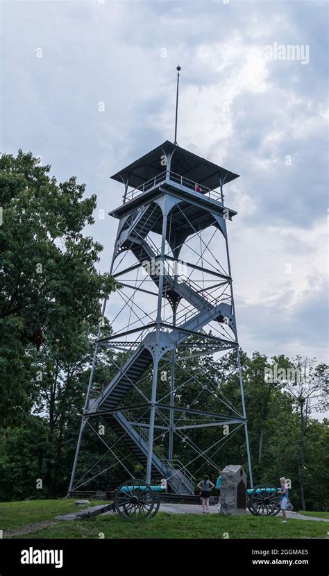 The Observation Tower On Culps Hill On The Gettysburg National