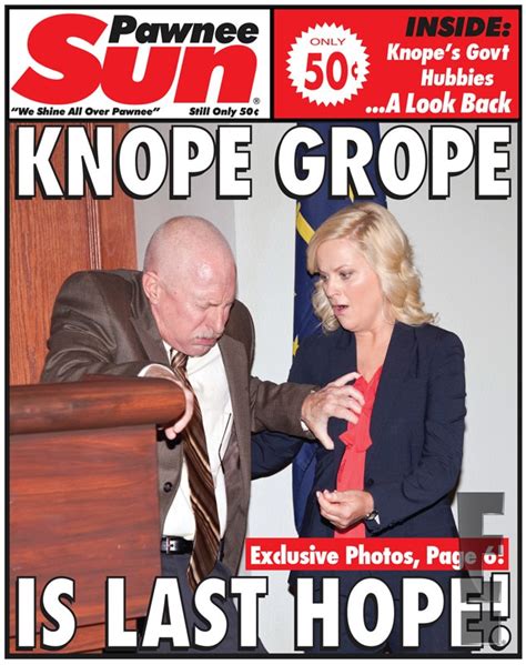 Knope Grope Is Last Hope From All The Parks And Recreation Newspaper