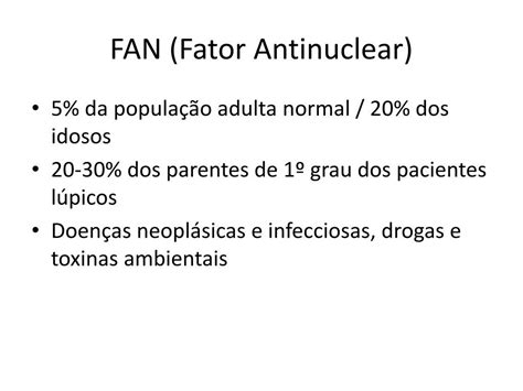 Fator Antinuclear Para Que Serve