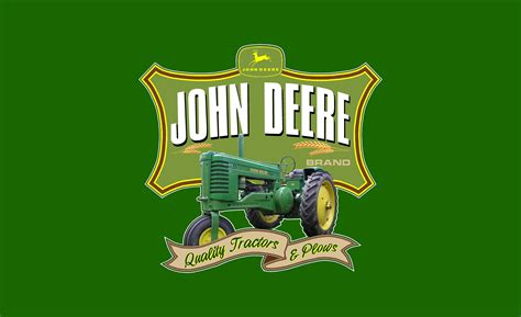 John Deere Quality Tractors Plowa Vintage Recreated Emblem Etsy