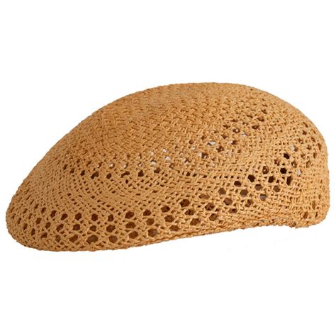 Vented Straw Summer Ascot Cap By Capas Levine Hat Co