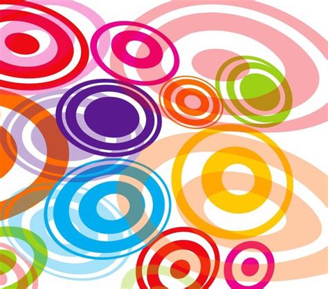 Abstract Colored Circles Vector Graphic Vectors Graphic Art Designs In