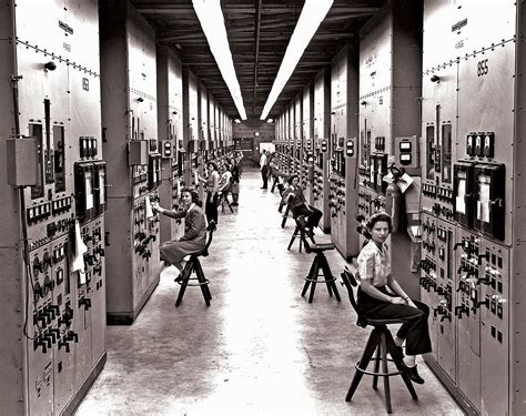 Employees Of The Manhattan Project Operating Calutron Control Panels At Y 12 National Security