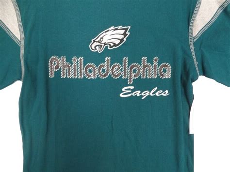 Outerstuff Philadelphia Eagles Youth Green Textured Long Sleeve T Shirt
