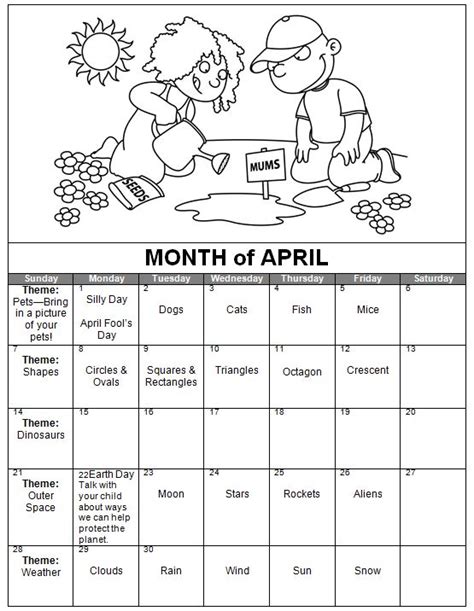 Gallery For April Month Themes
