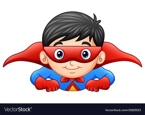 Illustration Of Cartoon Superhero Boy Flying Download A Free Preview