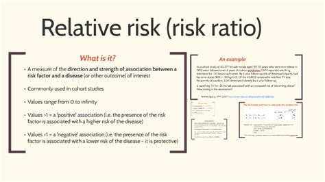 Relative risk (risk ratio) by George Peat