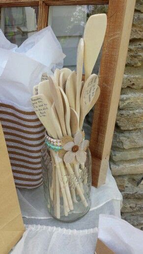 Read these aloud for a few laughs or add them to a new photo mug to keep every morning light hearted. Marriage advice on wooden spoons. Bridal shower | Bridal ...