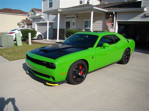 Enough power to drive anyone mad, the supercharged 6.2l hemi ® v8 engine comes standard on the dodge challenger srt ® hellcat. 2017 Green Go color | Page 3 | SRT Hellcat Forum