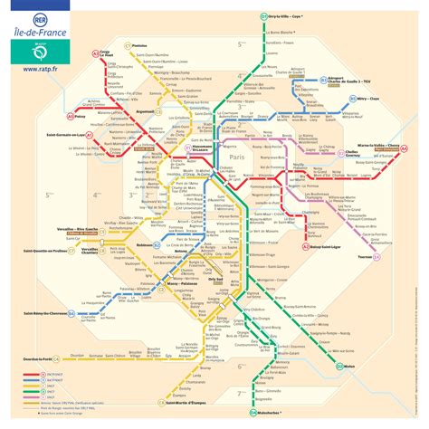 France And Paris Train Rail Maps