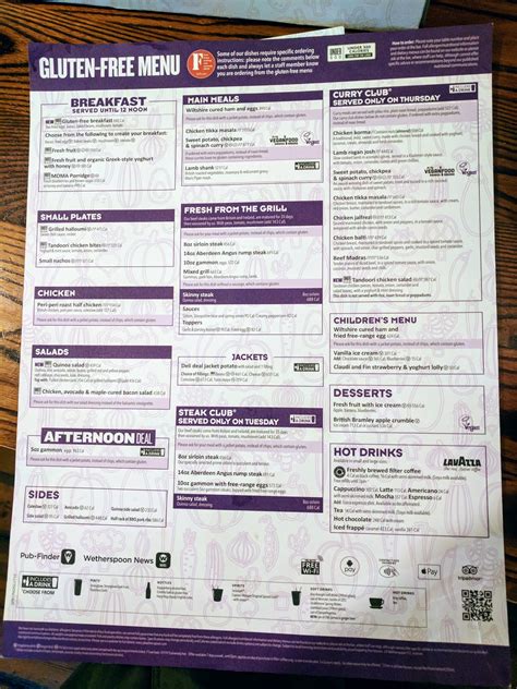Pub operator wetherspoon has become the first pub or bar chain in the uk to add calorie manchester bar science + industry have launched a menu development concept called prototype. Wetherspoons Gluten Free Review ⋆ Forever Free From
