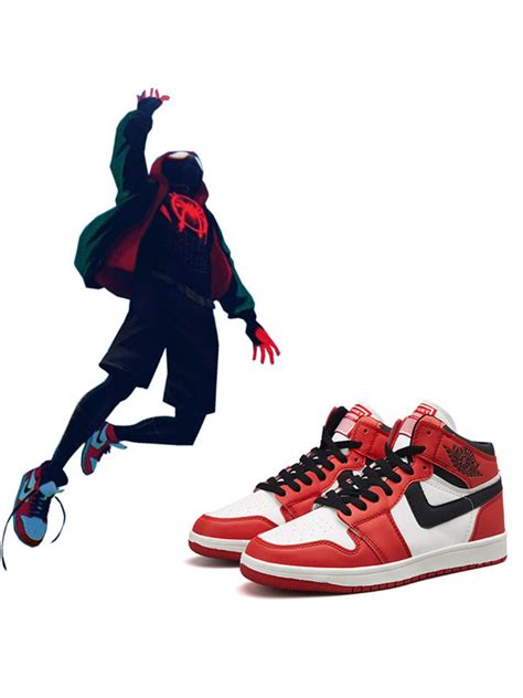 Anime Spider Man Into The Spider Verse Miles Morales Leather Sports