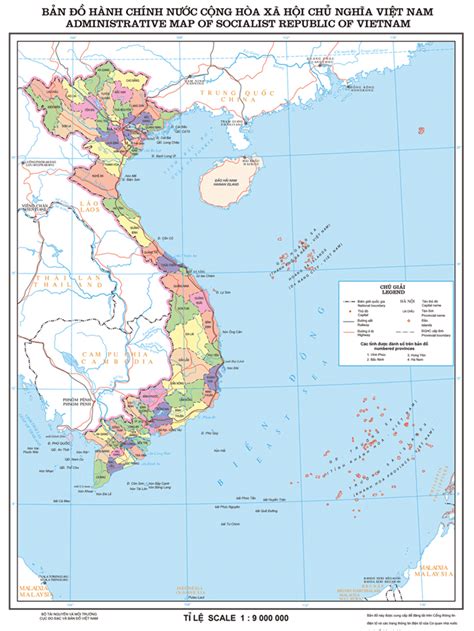 Geographical Map Of Vietnam