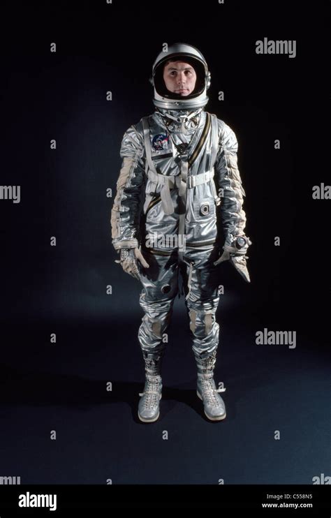 Portrait Of Male Astronaut Wearing Space Suit Stock Photo Alamy