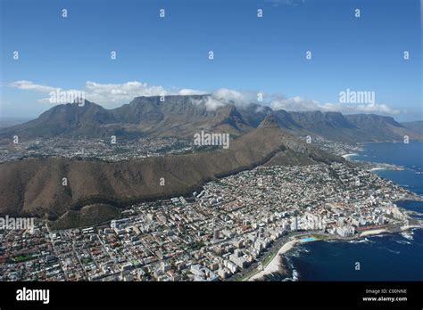 Aerial View Of Signal Hill And Lions Head Cape Town Stock Photo Alamy