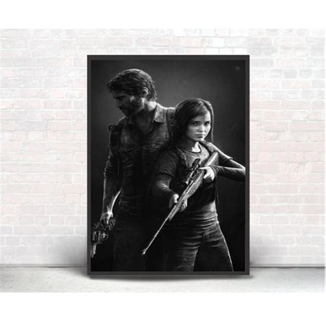 Quadro Decorativo Poste The Last Of Us Ellie Foel Classico Ps Em