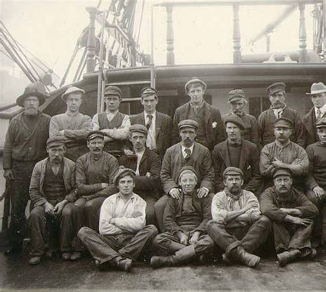Crew Of The British Sailing Vessel Sierra Cordova Washington Ca 1904