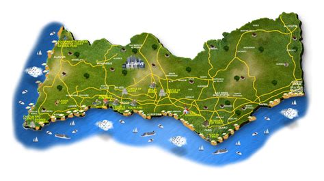 Tourist Map Of Portugal Algarve