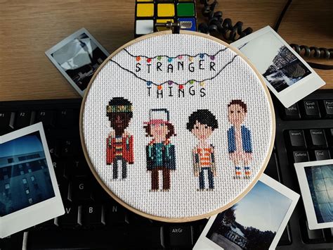 Stranger Things Embroidery Cross Stitch Gibblesgreetings Etsy