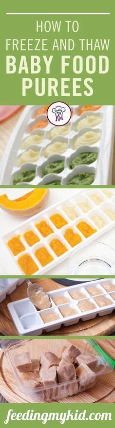 How To Freeze And Thaw Baby Food Purees Baby Food Recipes Healthy
