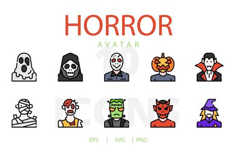 Horror Avatar Gráficos Envato Elements