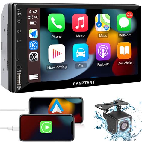 Buy Double Din Car Stereo Radio Audio Receiver Compatible With Apple Carplay Android Auto