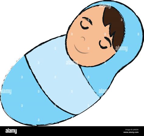 Baby Swaddled Icon Stock Vector Images Alamy