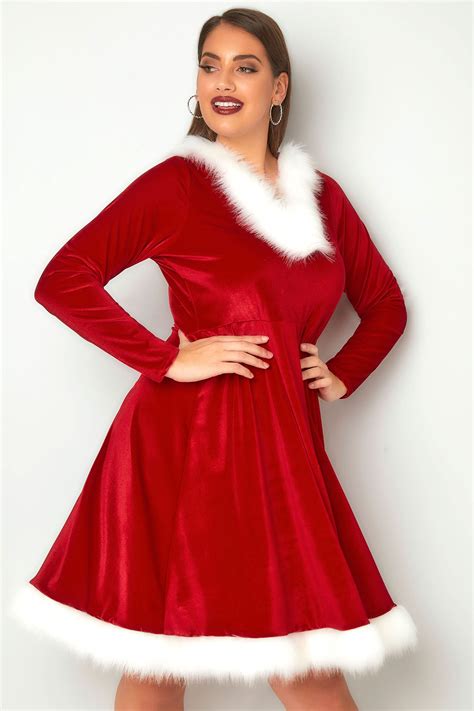 Maybe you would like to learn more about one of these? Red Novelty Christmas Santa Dress | Yours Clothing