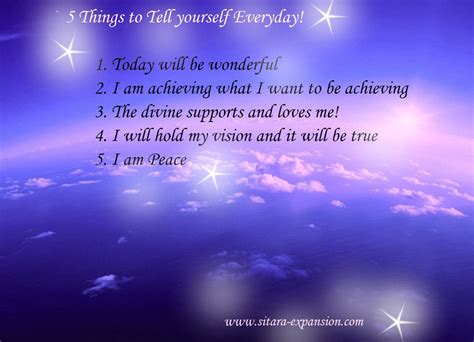 5 Spiritual Things To Tell Yourself Everyday ~ ♥ ~ Spiritual Blogs
