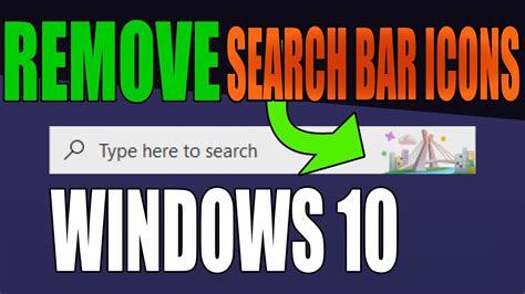 Remove Icons From Search Bar In Windows Disable Search Highlights