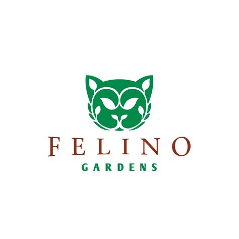 Logoinlogo are a garden logo design company specialising in professional garden logo design/maker/creator. Logo Design for Sale: Felino Gardens Cat Leaf Logo - Logo ...