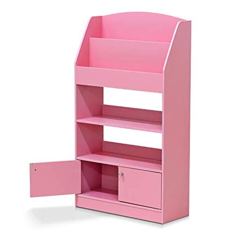 Furinno Kidkanac Magazinebookshelf With Toy Storage Cabinet Pink