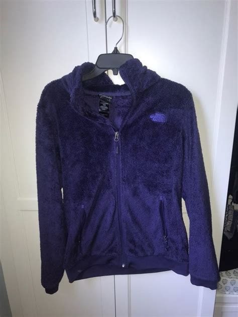 dark purple fuzzy north face jacket on mercari jackets fleece jacket north face jacket