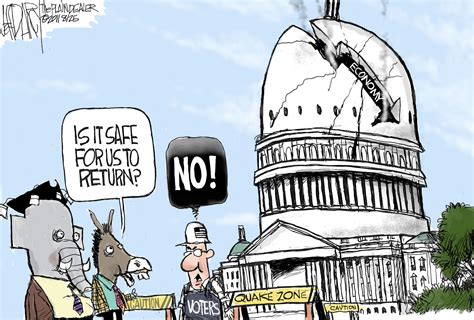 Congress Is On Shaky Ground Editorial Cartoon