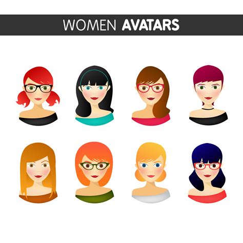 Cartoon Vector Avatars Pre Designed Photoshop Graphics Creative Market